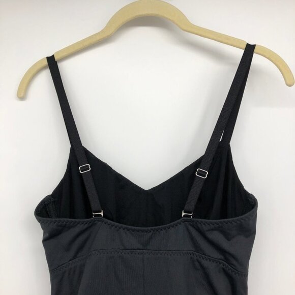 Malia Mills Mariska Black One Piece Swimsuit w Ruched Sides size 8 (C/D cup) - Picture 9 of 15